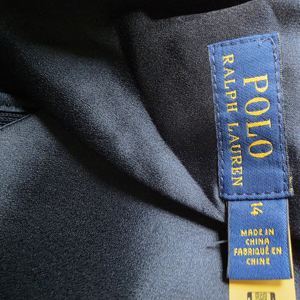 Polo by Ralph Lauren Black Blazer with Blue Label